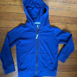 Primary zip hoodie size kids 4/5 in cobalt blue